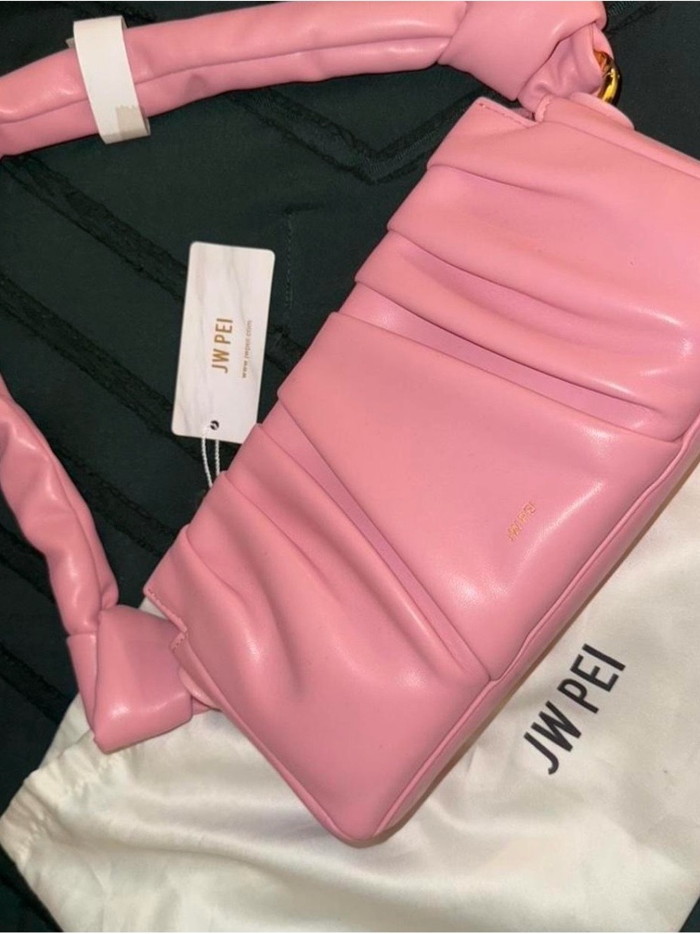 JW PEI Bubblegum Pink Padded Shoulder Bag